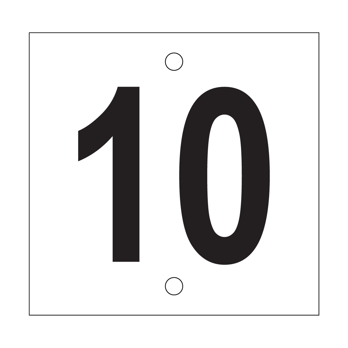 Custom Speed Board, Temporary, Black/White, 200x195mm