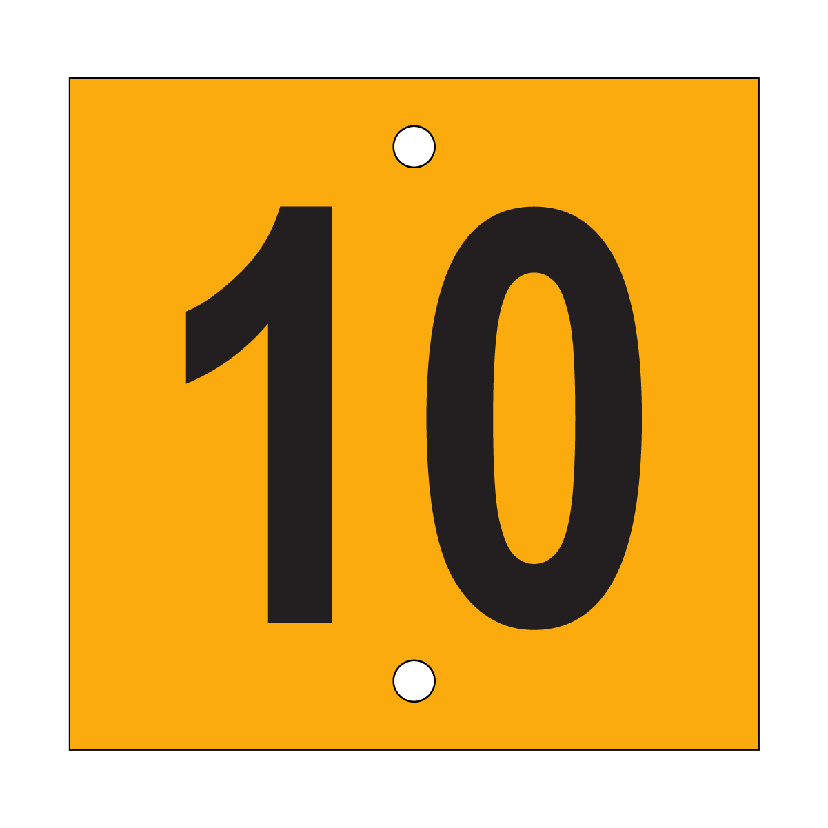 Custom Speed Board, Temporary, Black/Yellow, 200x195mm