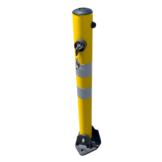 Foldable Car Park Bollard - Yellow