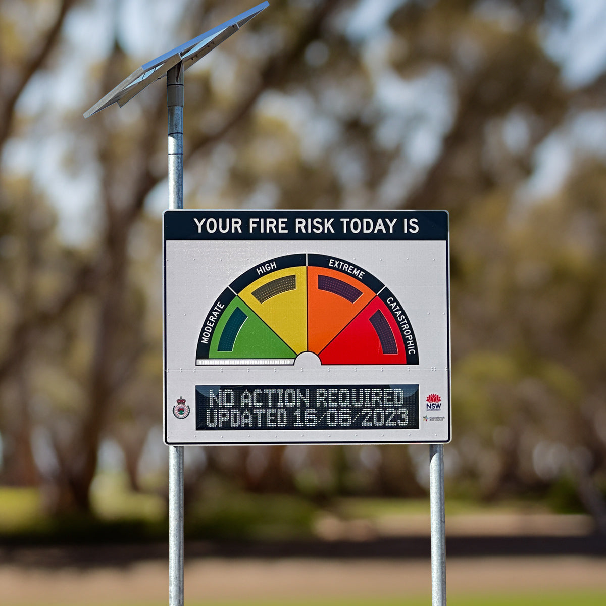 LED Fire Danger Rating Signs