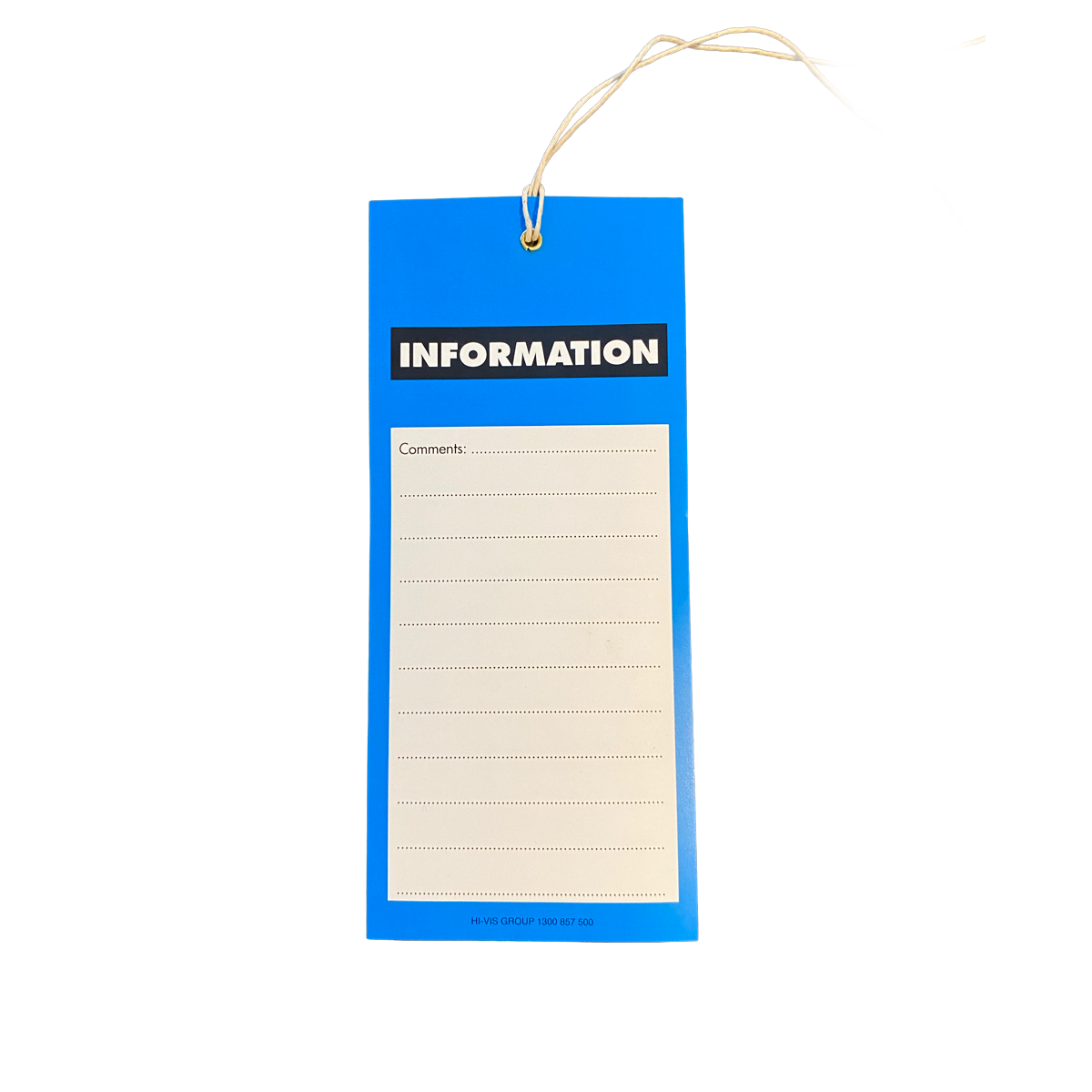 Information Tag 175mm x 80 mm