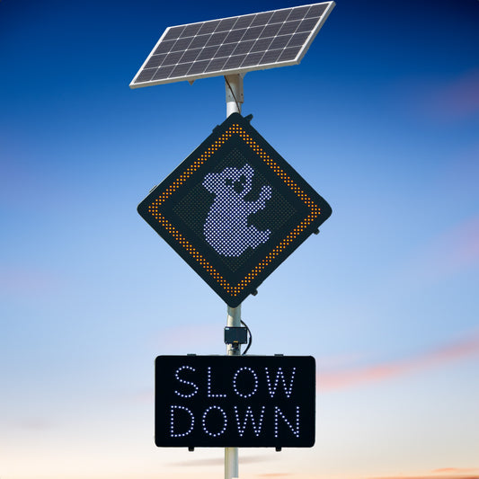 LED Warning Sign - Koala Crossing