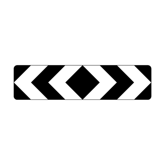 Bi-Directional Chevron Hazard Marker