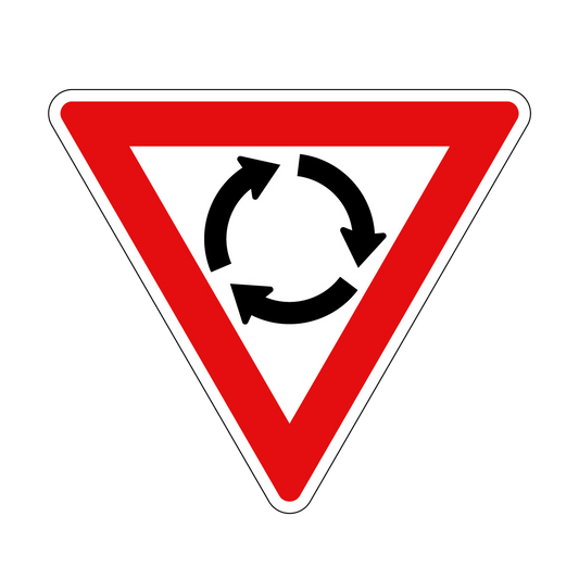 Give Way: Roundabout Sign