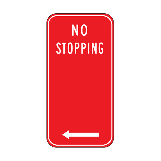 No Stopping Sign Left