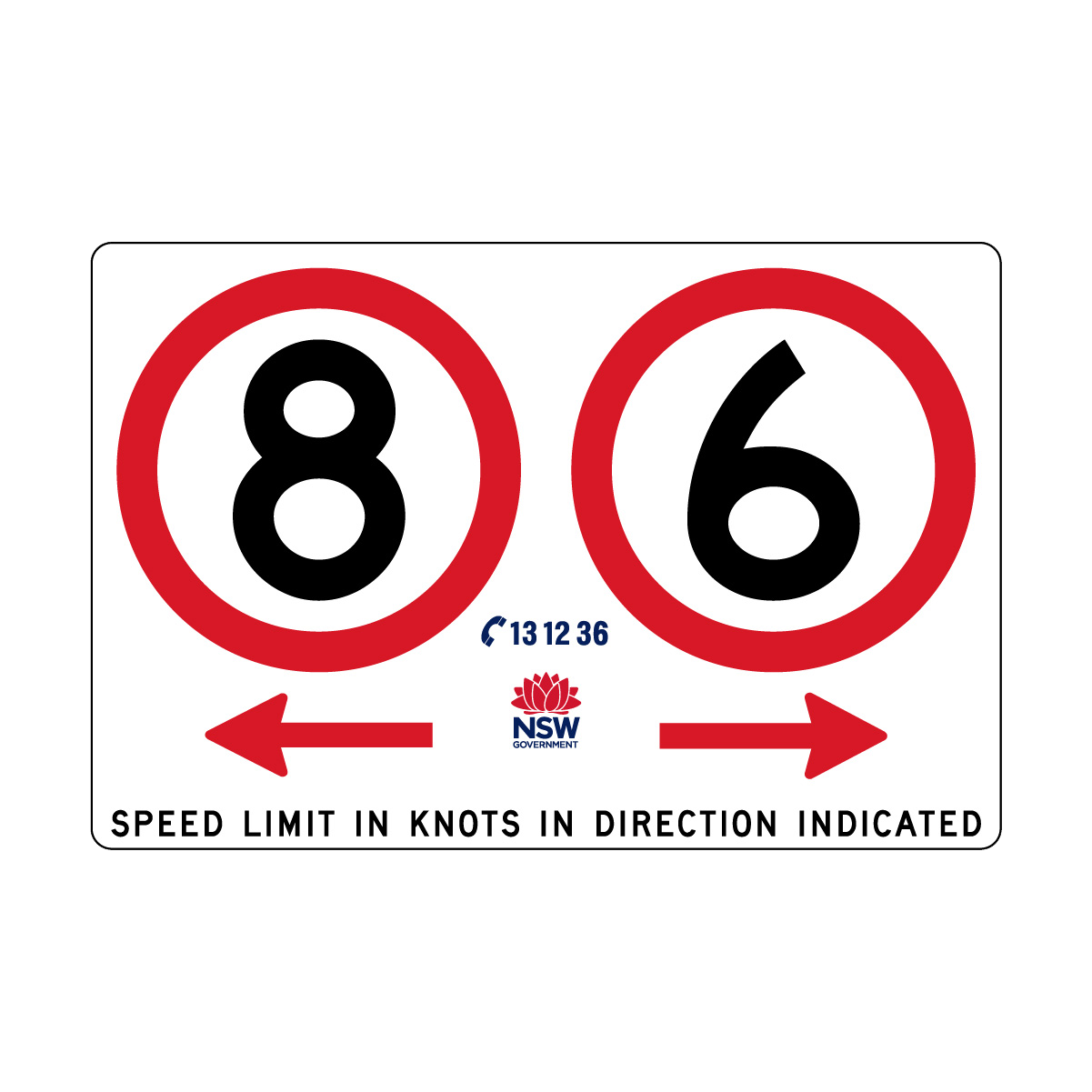 Speed Limit in Knots in Direction Indicated
