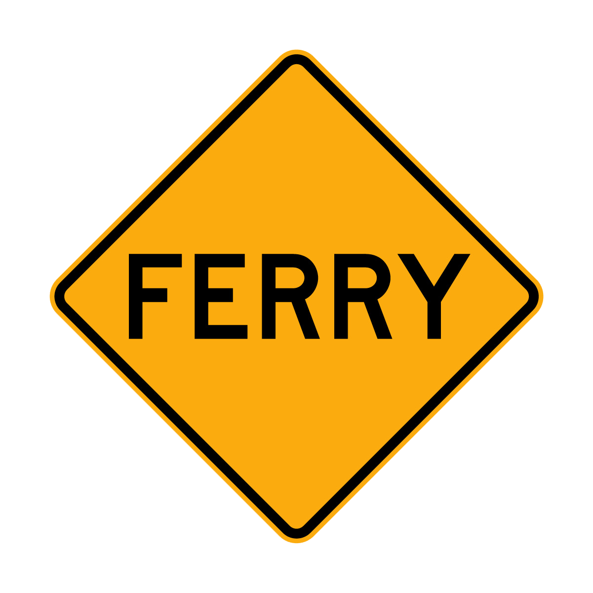 Warning: Ferry Sign