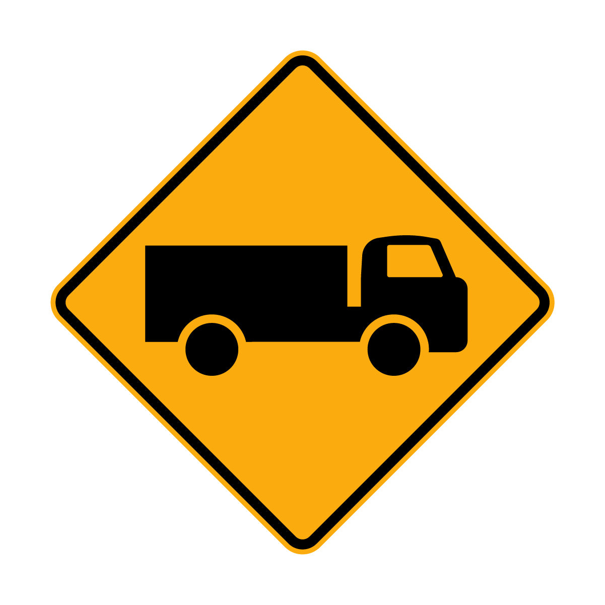 Warning: Trucks Sign