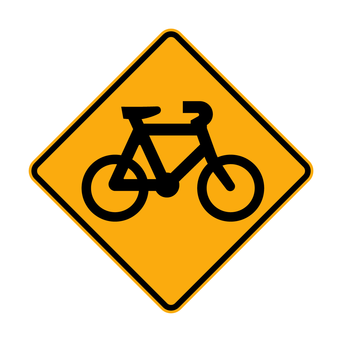 Warning: Cyclists Sign