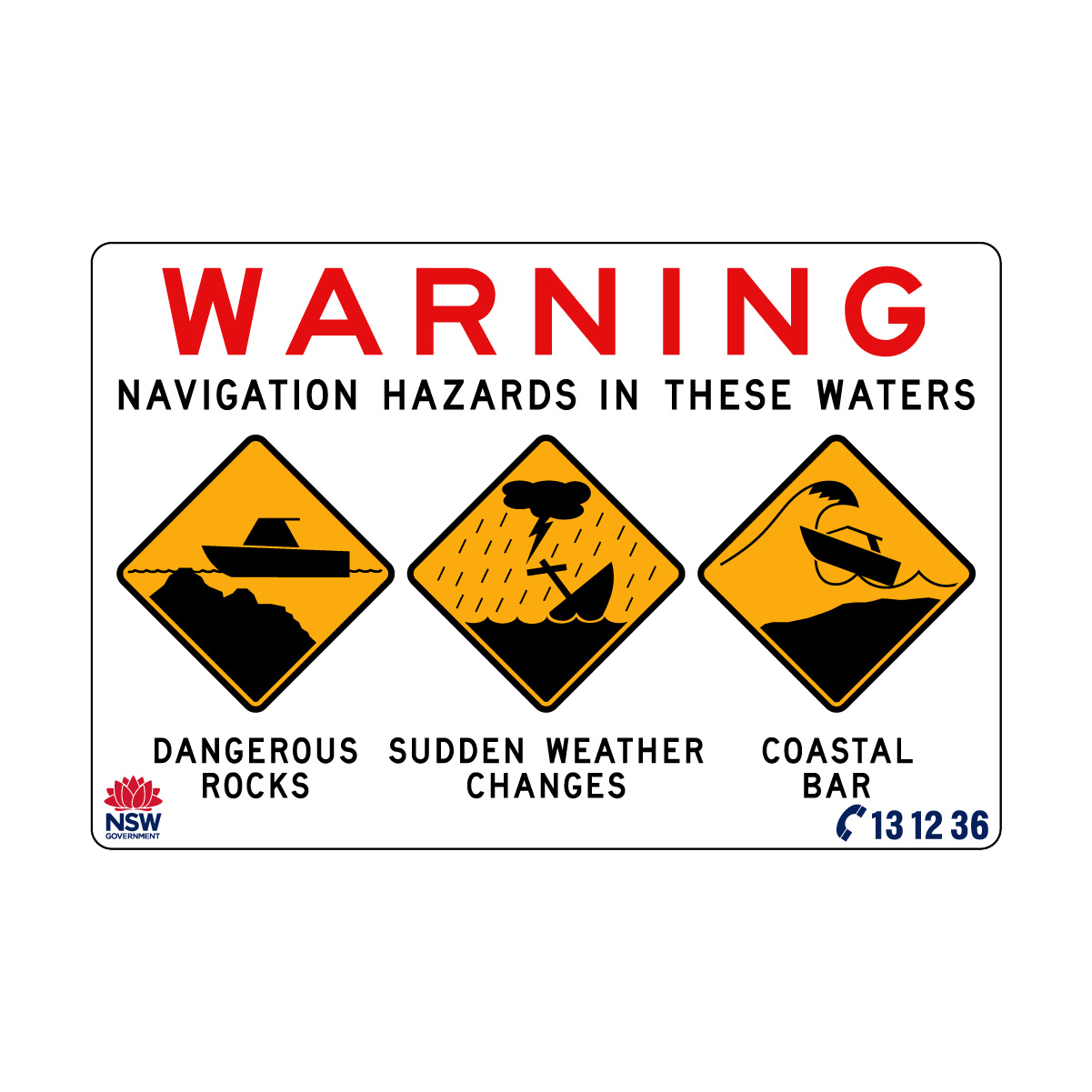 Warning Navigation Hazards In These Waters