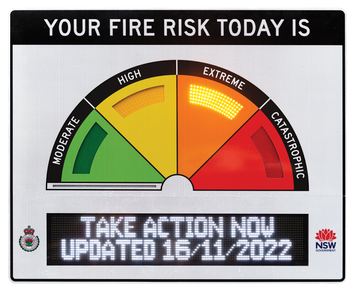 LED Fire Danger Rating Signs