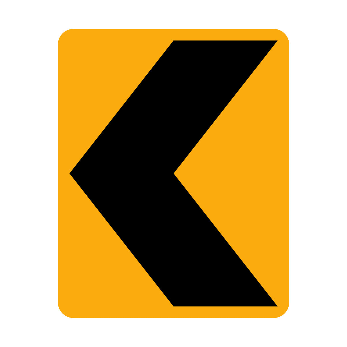 Chevron Hazard Marker - Left