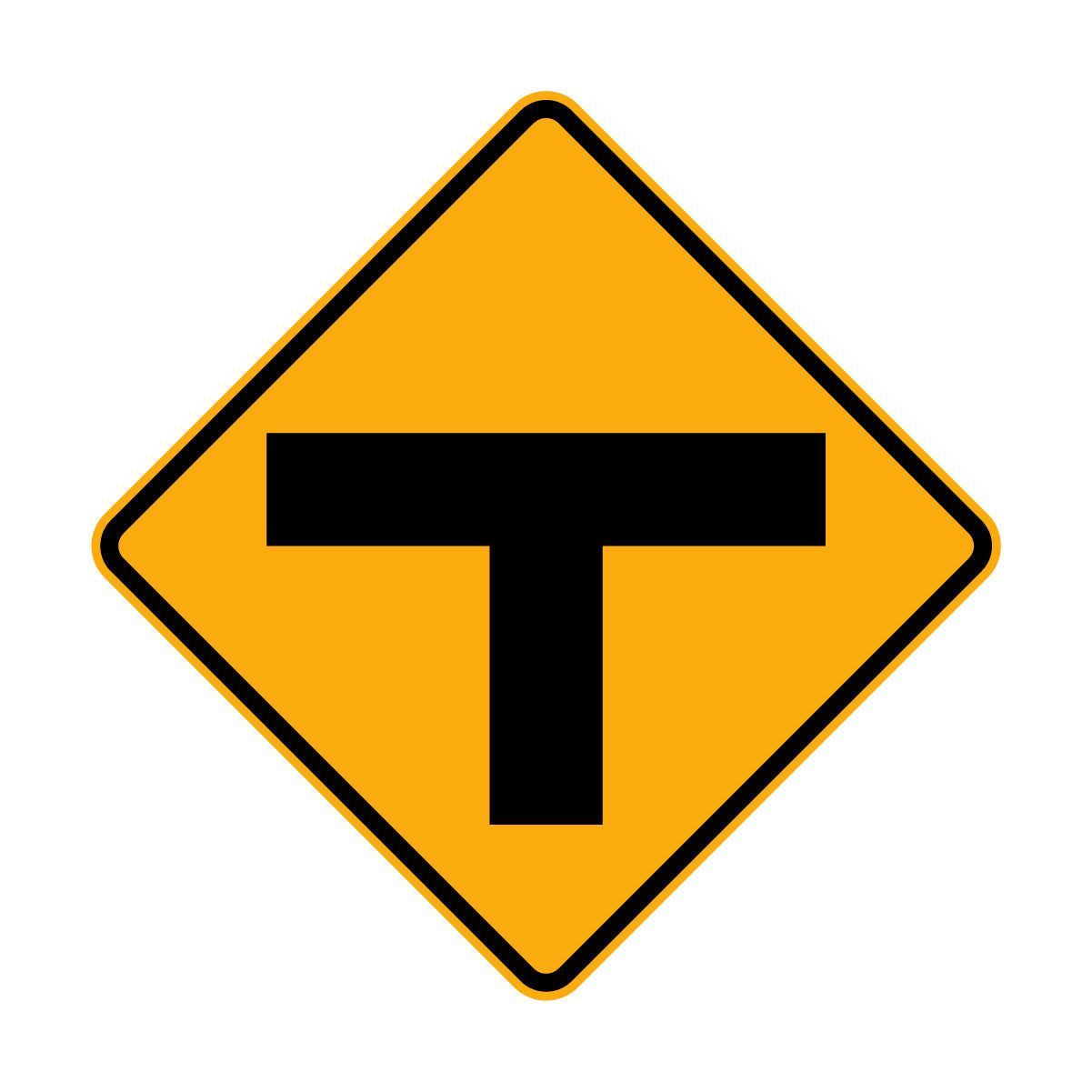 Warning: T Junction Sign