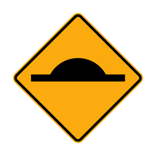 Warning: Speed Hump Sign