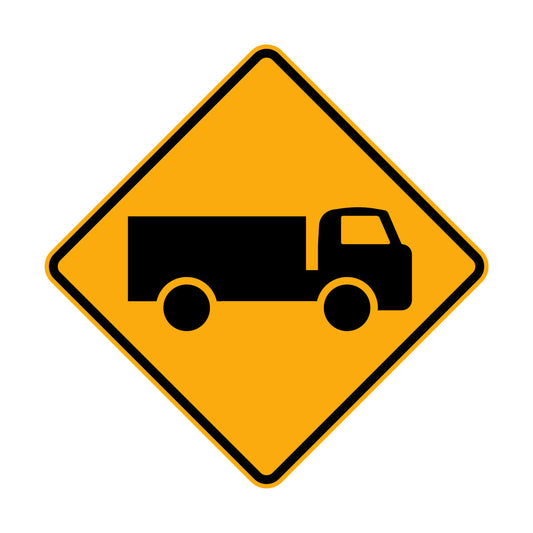 Warning: Trucks Sign