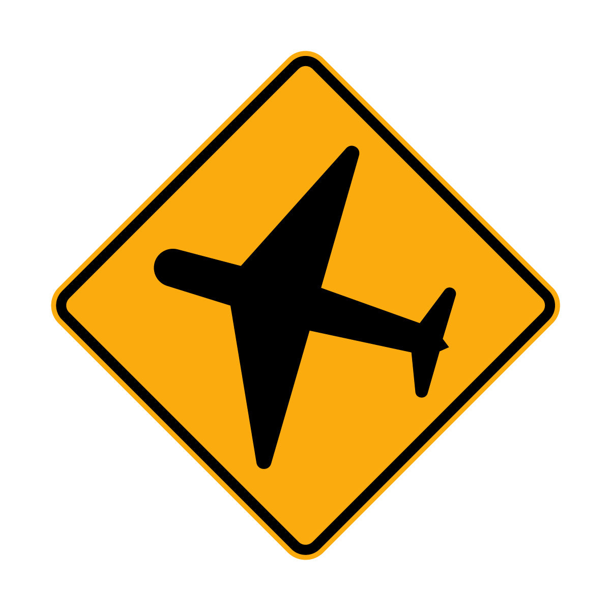 Warning: Low Flying Aircraft Sign