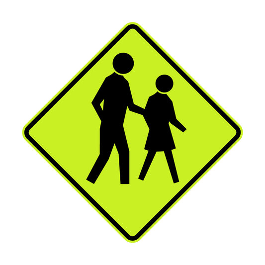 Warning: Pedestrians Sign