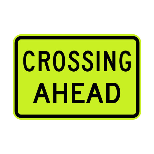Warning: Crossing Ahead Sign