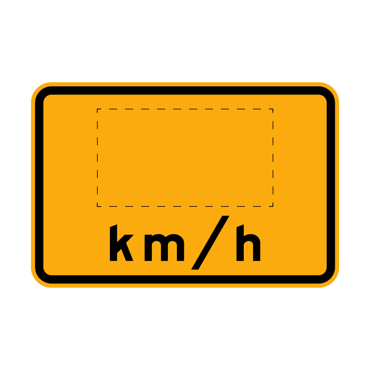 Warning: ...Km/H Sign