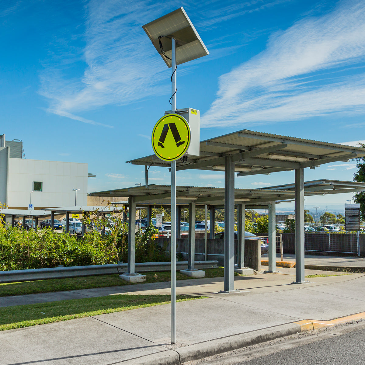 Flashing Pedestrian Crossing Signs