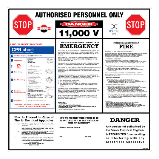 Emergency Information Board - Mining