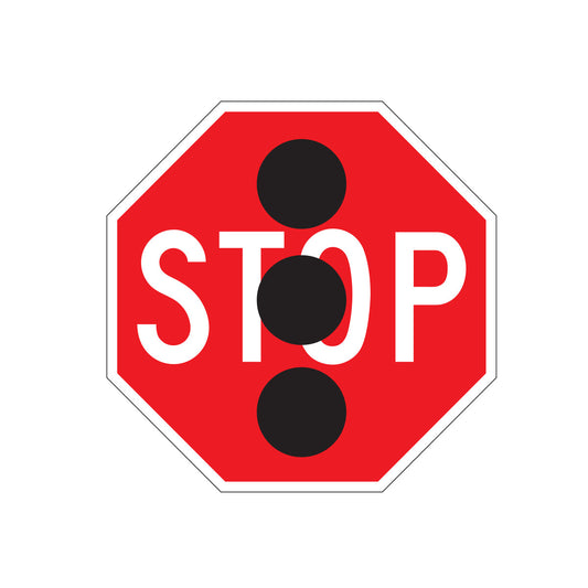 Traffic Signal Stop Sign