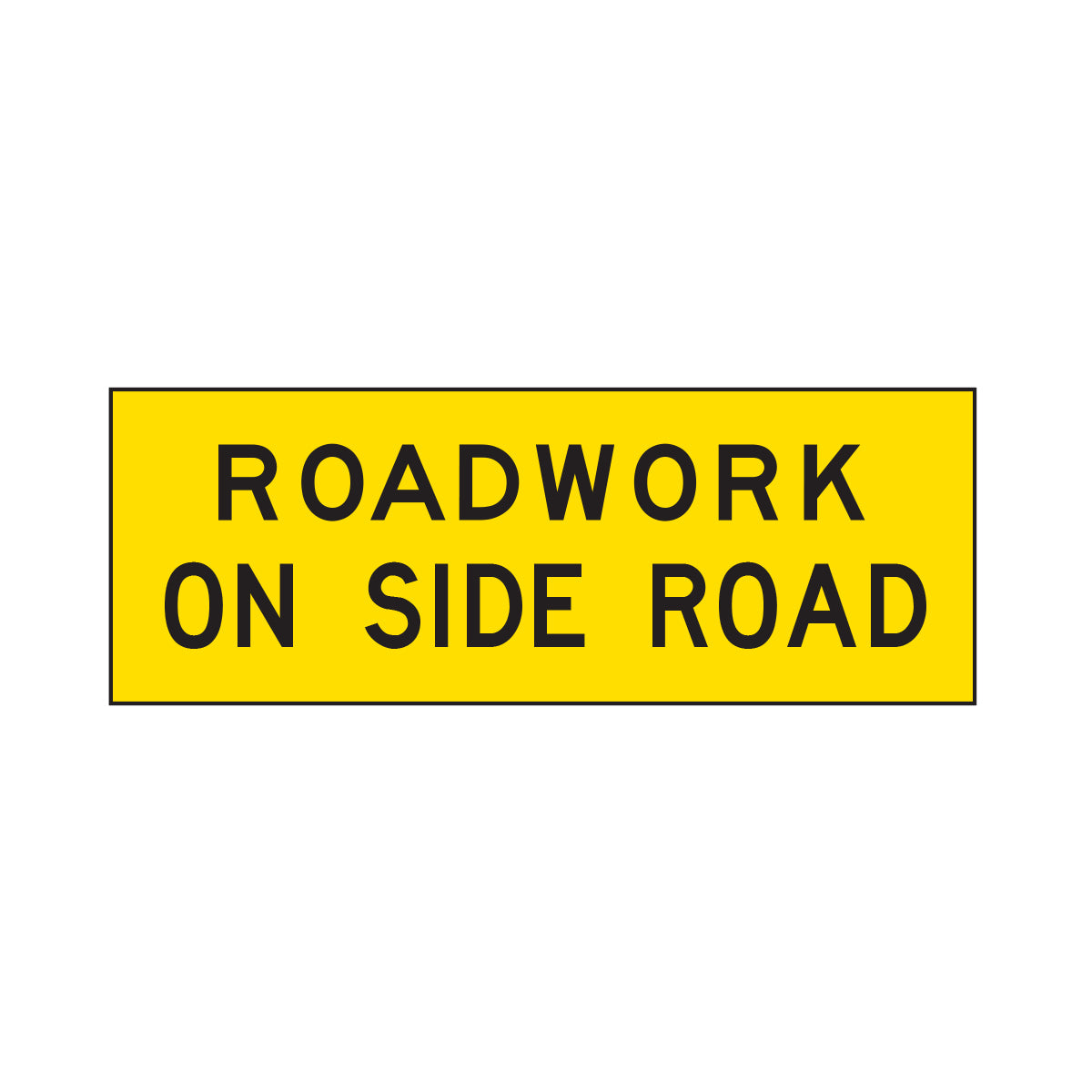 Warning Roadwork On Side Road Sign HIVIS Group