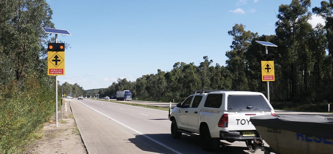 Pacific Hwy Vehicles Entering