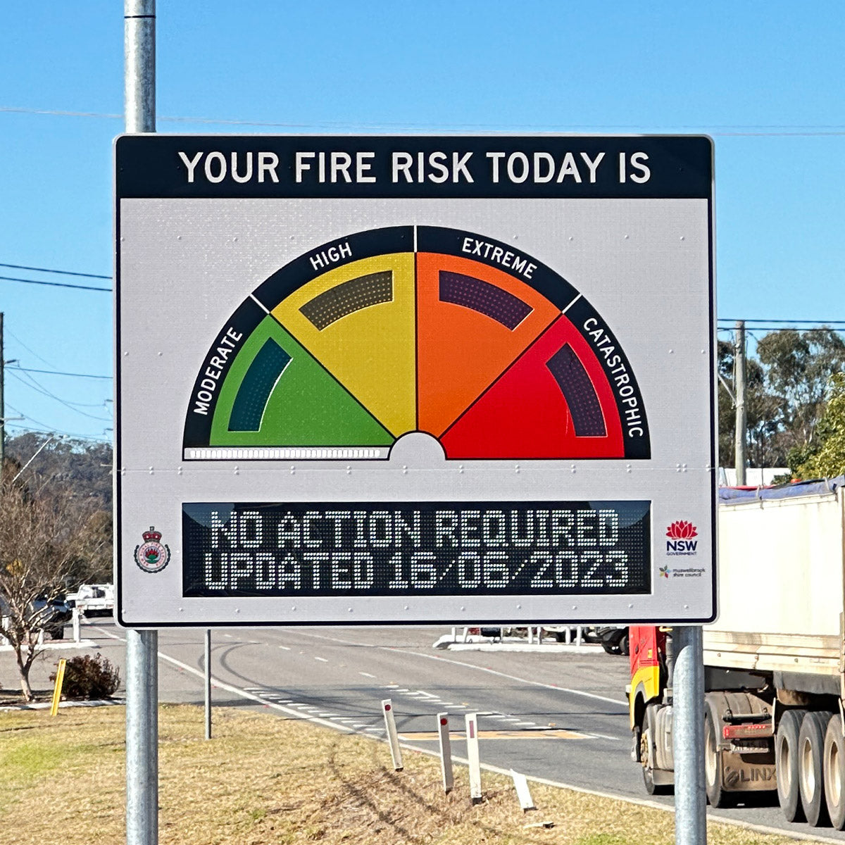 LED Fire Danger Rating Signs