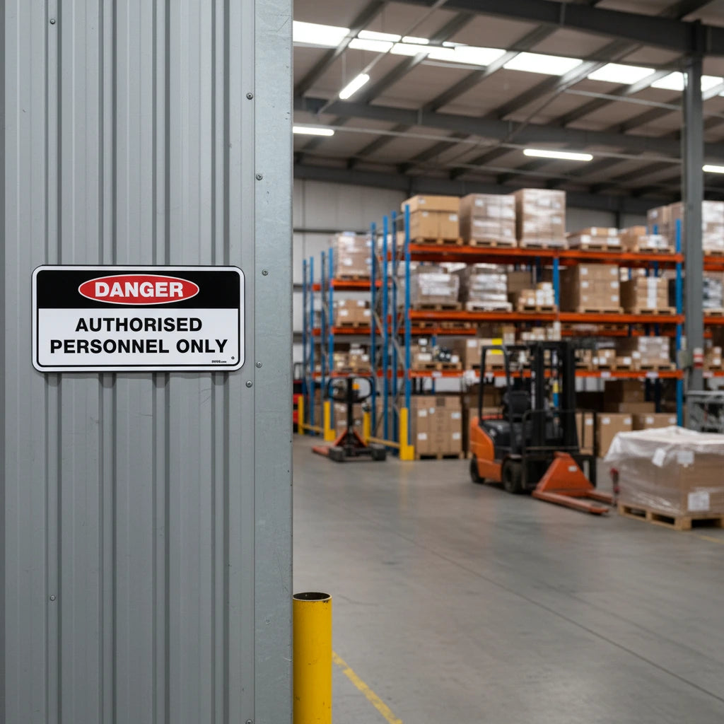 Custom Danger Sign, 225mm x 110mm, Single Text Block