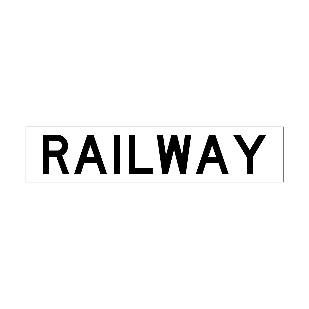 Railway Sign Assembly, Rx-9l - 002003844