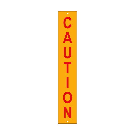 Caution Sign, Red/Yellow, 200x1200mm 001521137