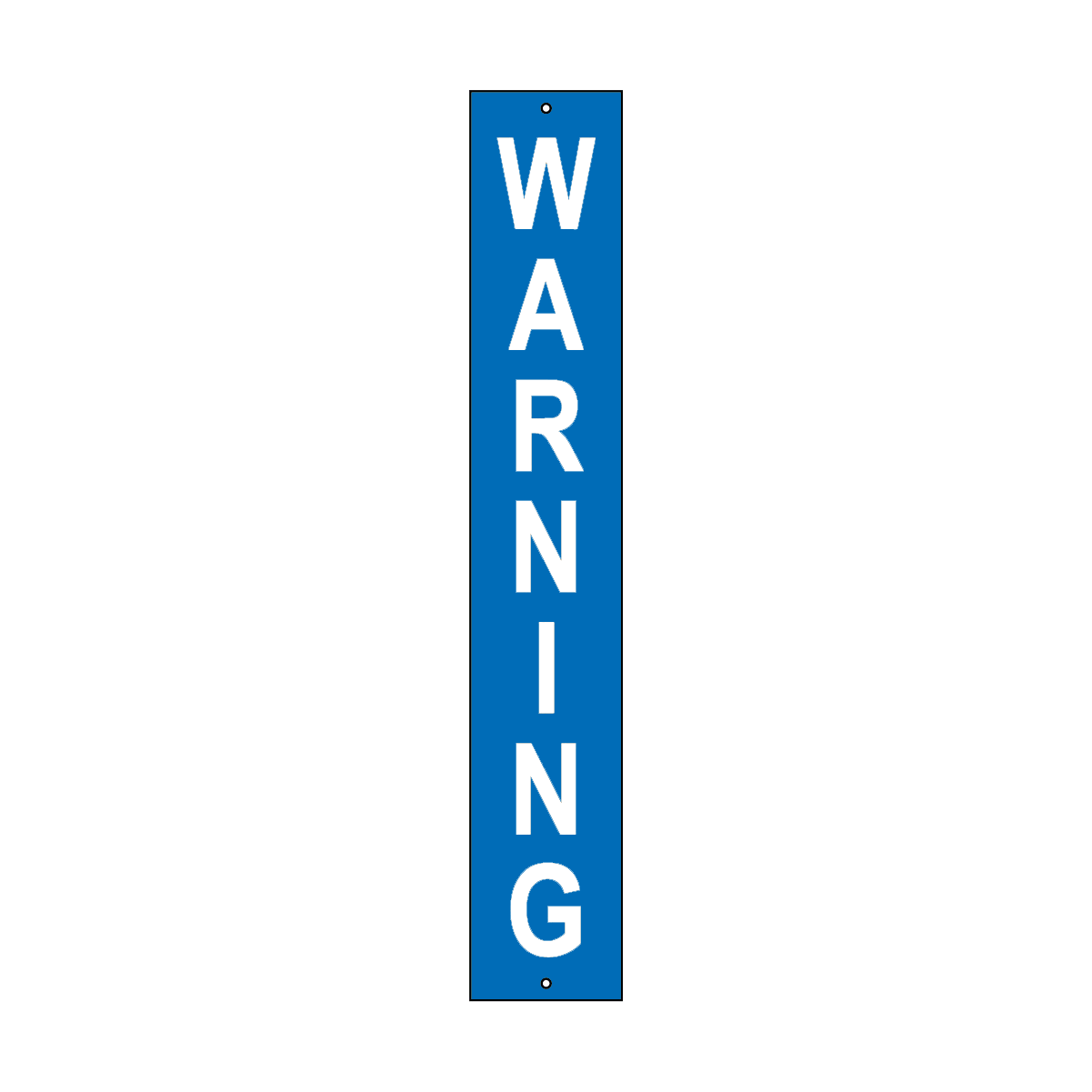 Warning Sign In Blue Rail Warning Sign Blue/White 200x1200mm
