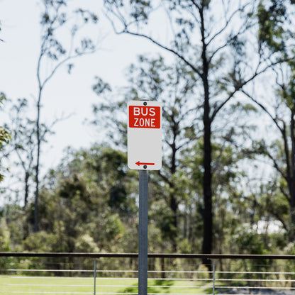 Bus Zone Sign Left