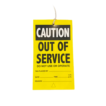 Caution: Out Of Service Tags