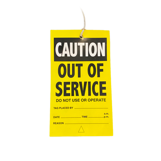Caution: Out Of Service Tags