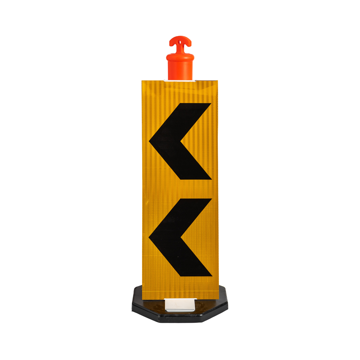 HIVIS Corflute Bollard Sign - Chevron