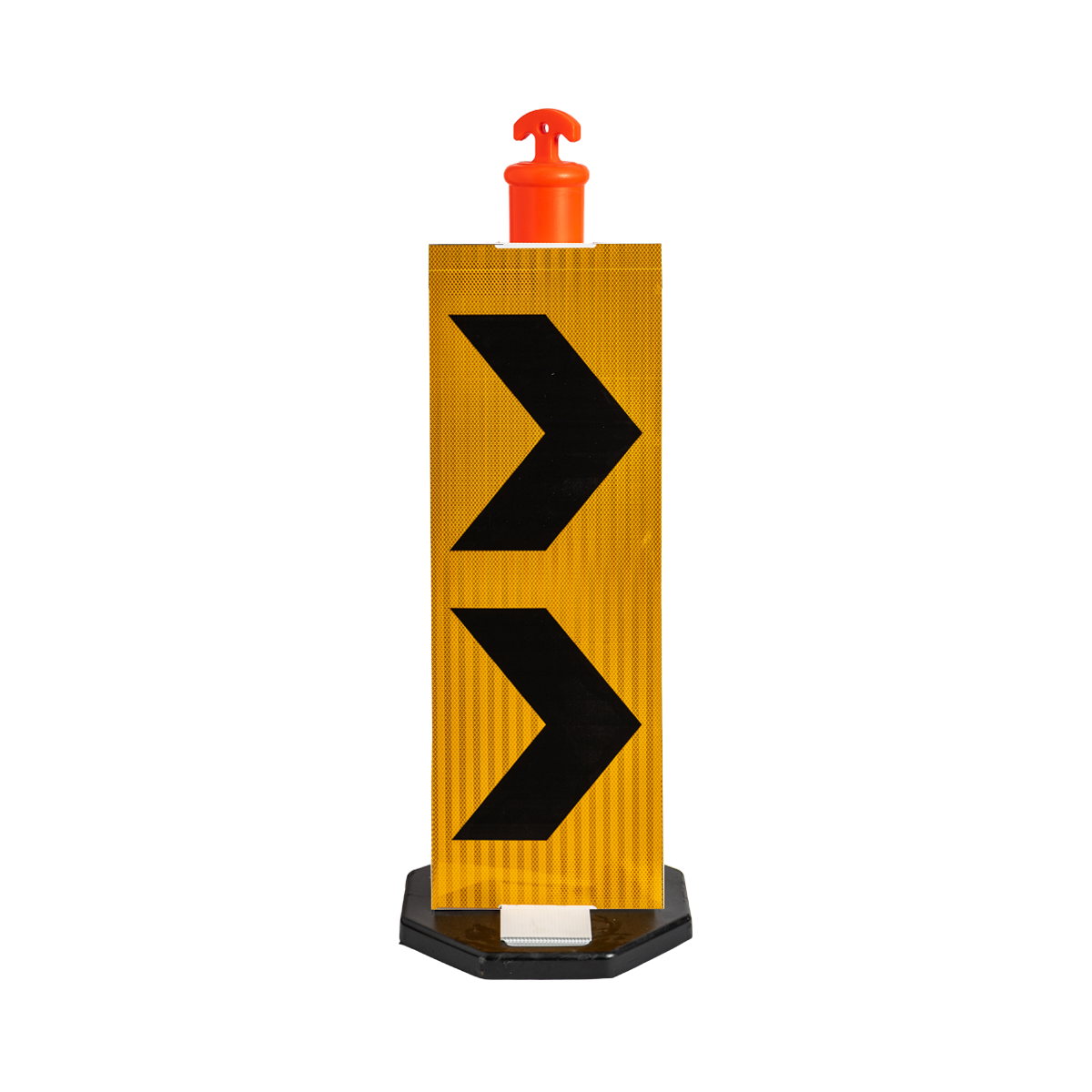 HIVIS Corflute Bollard Sign - Chevron