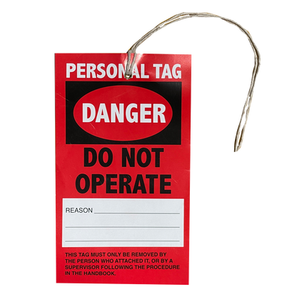 Danger: Do Not Operate Tag