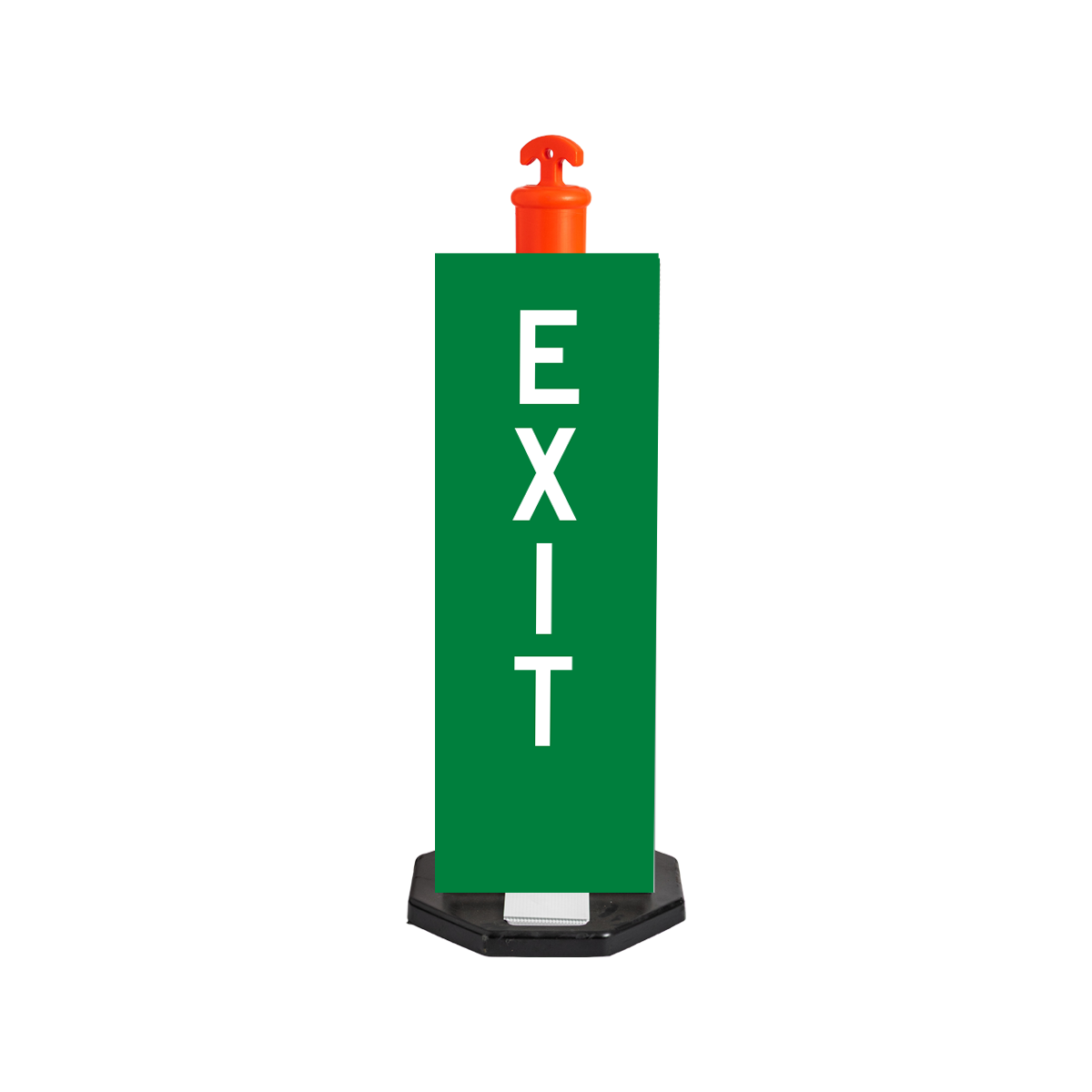 HIVIS Corflute Bollard Sign - Exit