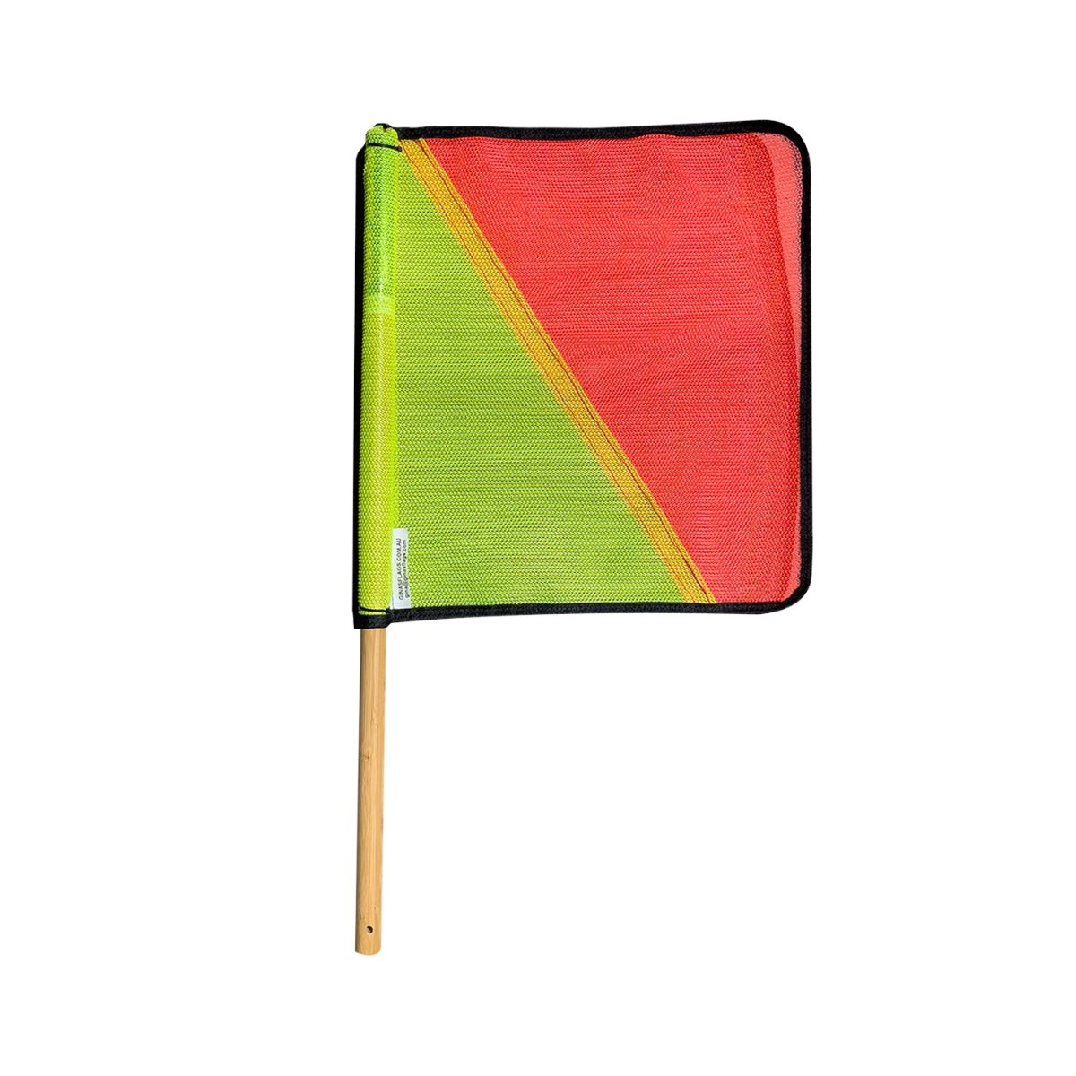 Orange/Yellow Flag With Dowel Handle