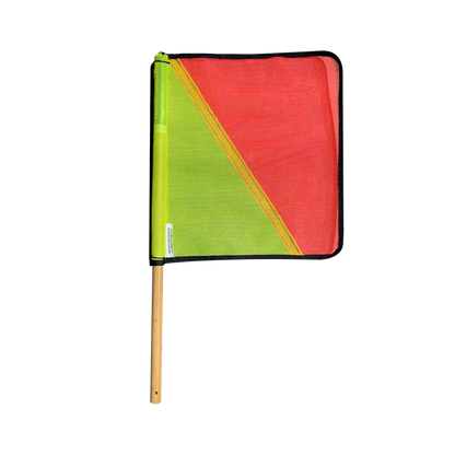 Orange/Yellow Flag With Dowel Handle