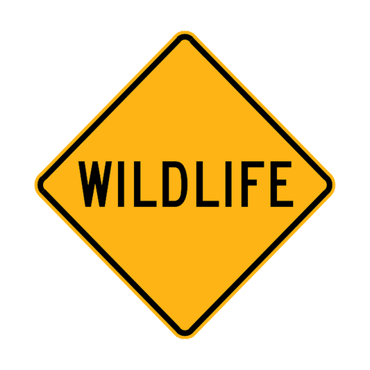 Warning: Wildlife Sign