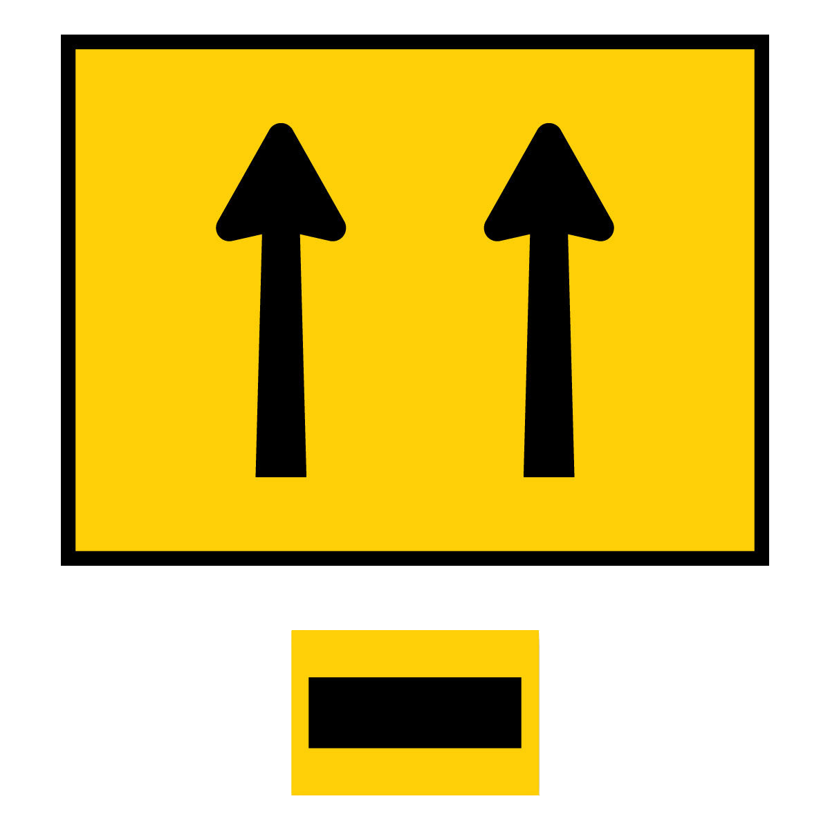 Line Status Sign Warning: Lane Status Sign