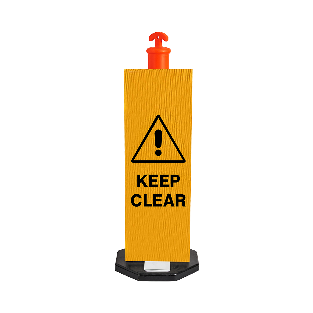 HIVIS Corflute Bollard Sign - Keep Clear