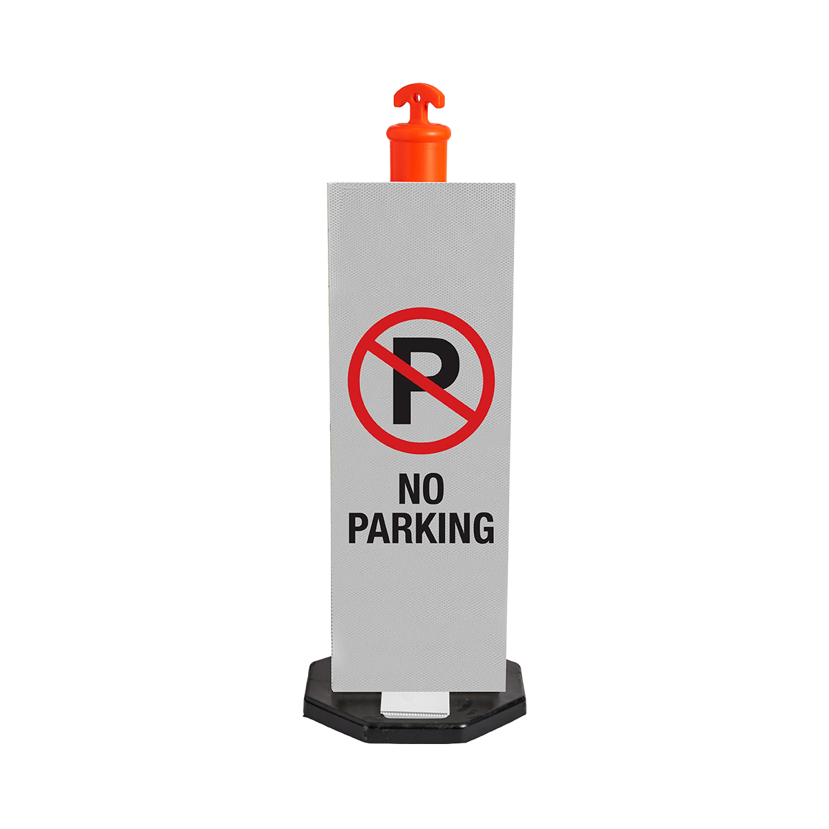 HIVIS Corflute Bollard Sign - No Parking