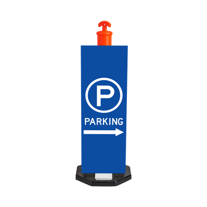 HIVIS Corflute Bollard Sign - Parking