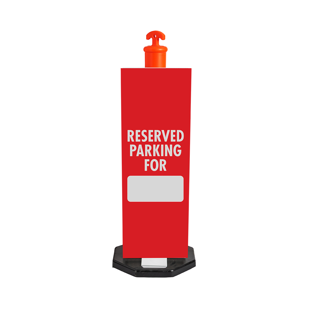 HIVIS Corflute Bollard Sign - Reserved Parking