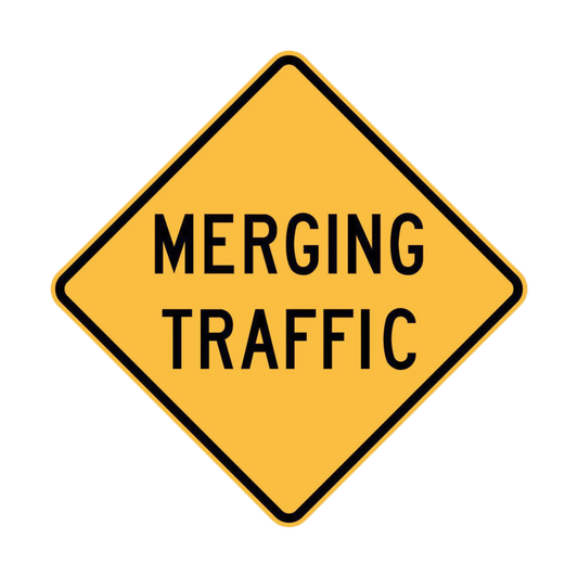 Warning: Merging Traffic Sign