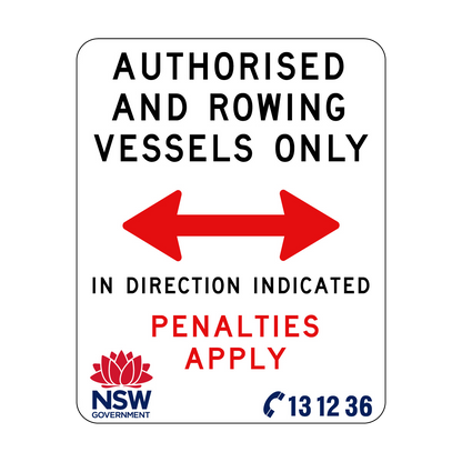 Authorised and Rowing Vessels Only